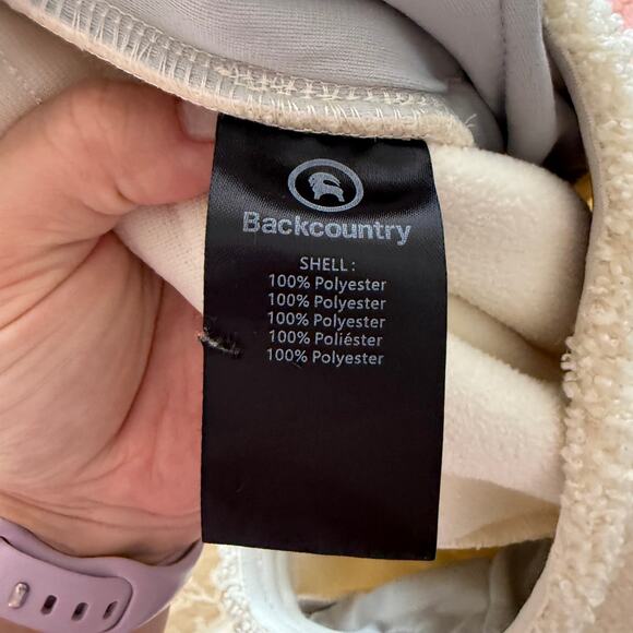 Backcountry GOAT Fleece Joggers Small Cream Sweatpants Women’s Soft Cozy Lounge - Picture 8 of 8